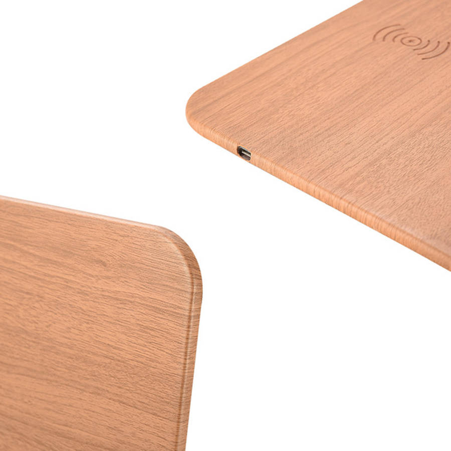 2 in 1 Wireless Charger Mouse Pad - Brown
