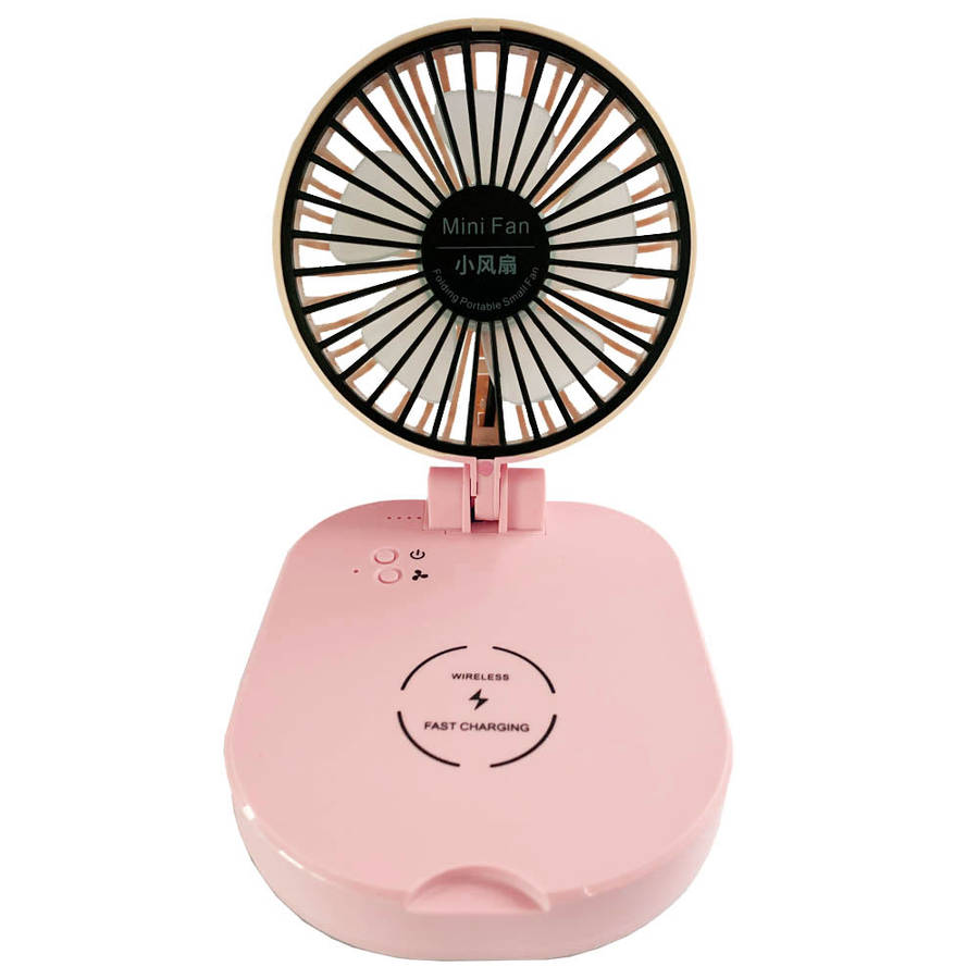 Portable Mini Wireless Charger Fan