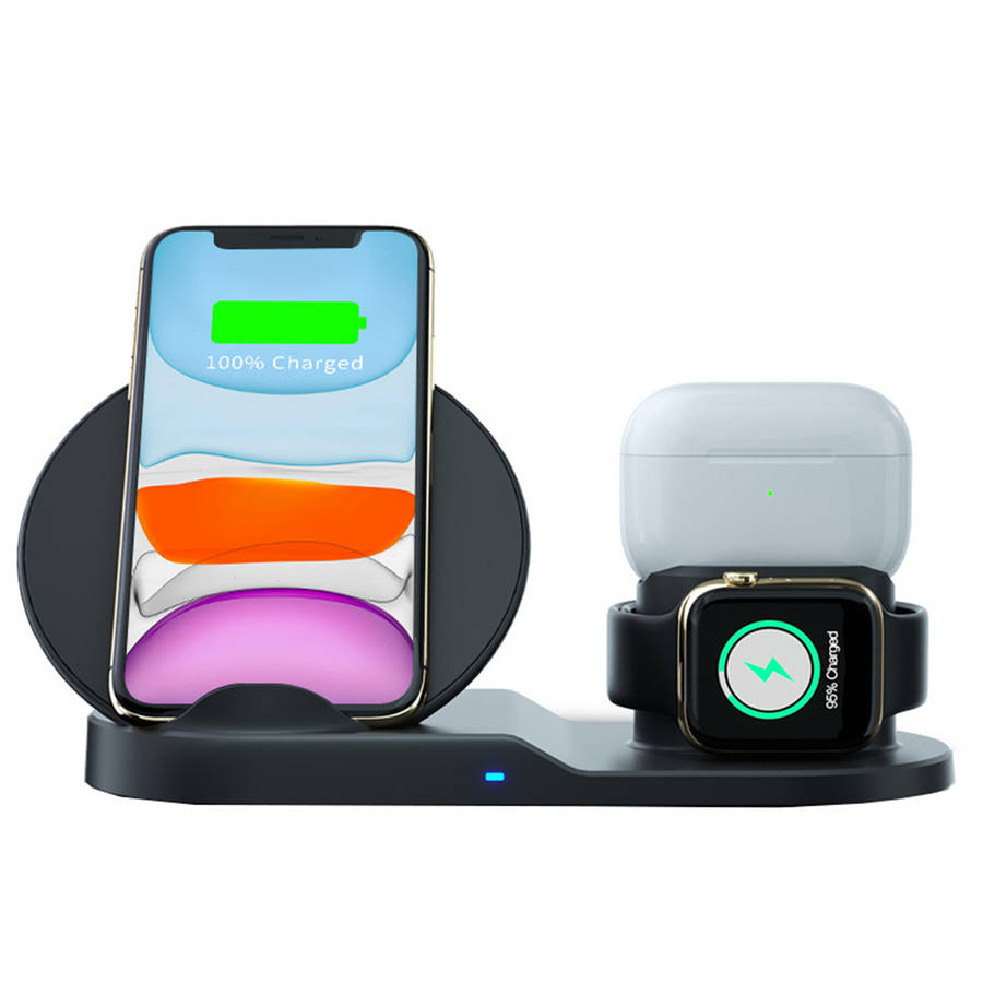 Multifunction Portable 3 in 1 Wireless Charger