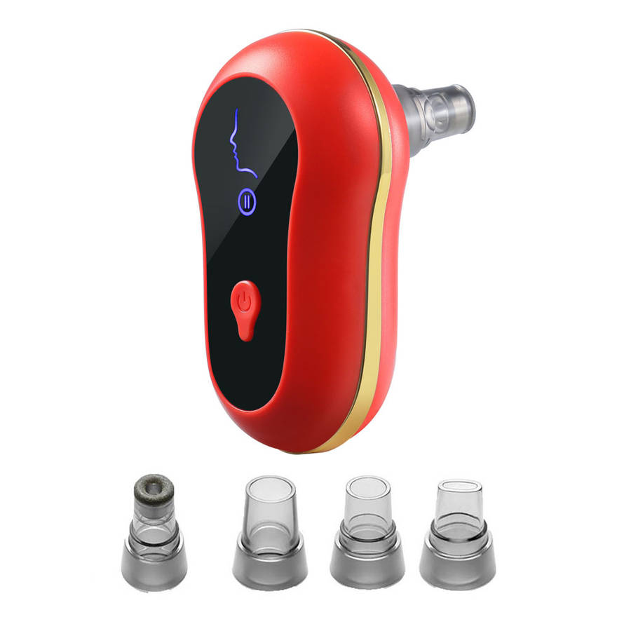 Electric Blackhead Suction Device Facial Pore Cleaner - Red