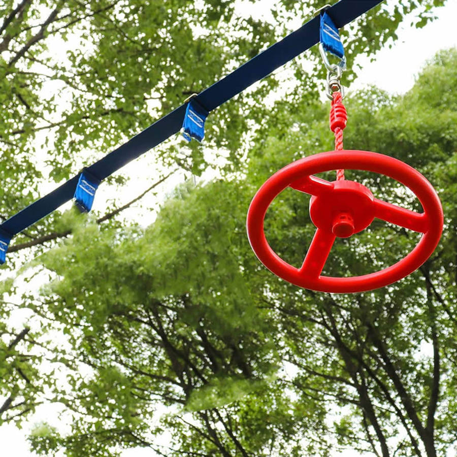 Outdoor Indoor Children'S Swing Ninja Wheel