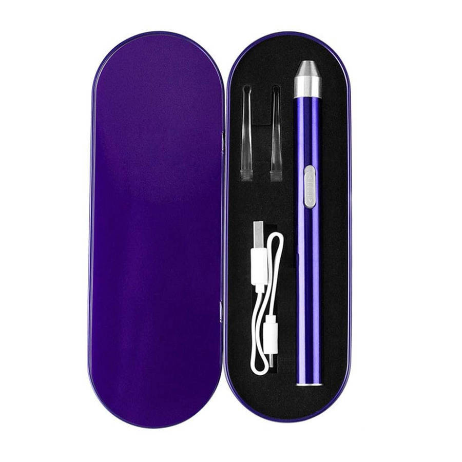 Rechargeable Earwax Removal Tool With LED Light Earwax Cleaner-Blue