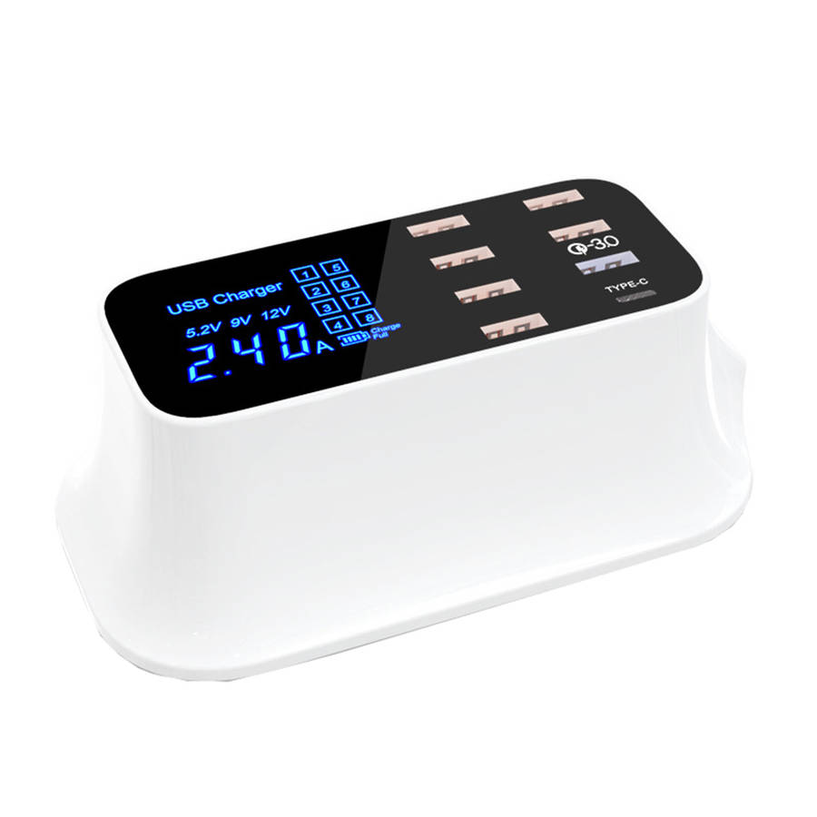 Home Travel Multi-Port USB Charging Station Quick Charger