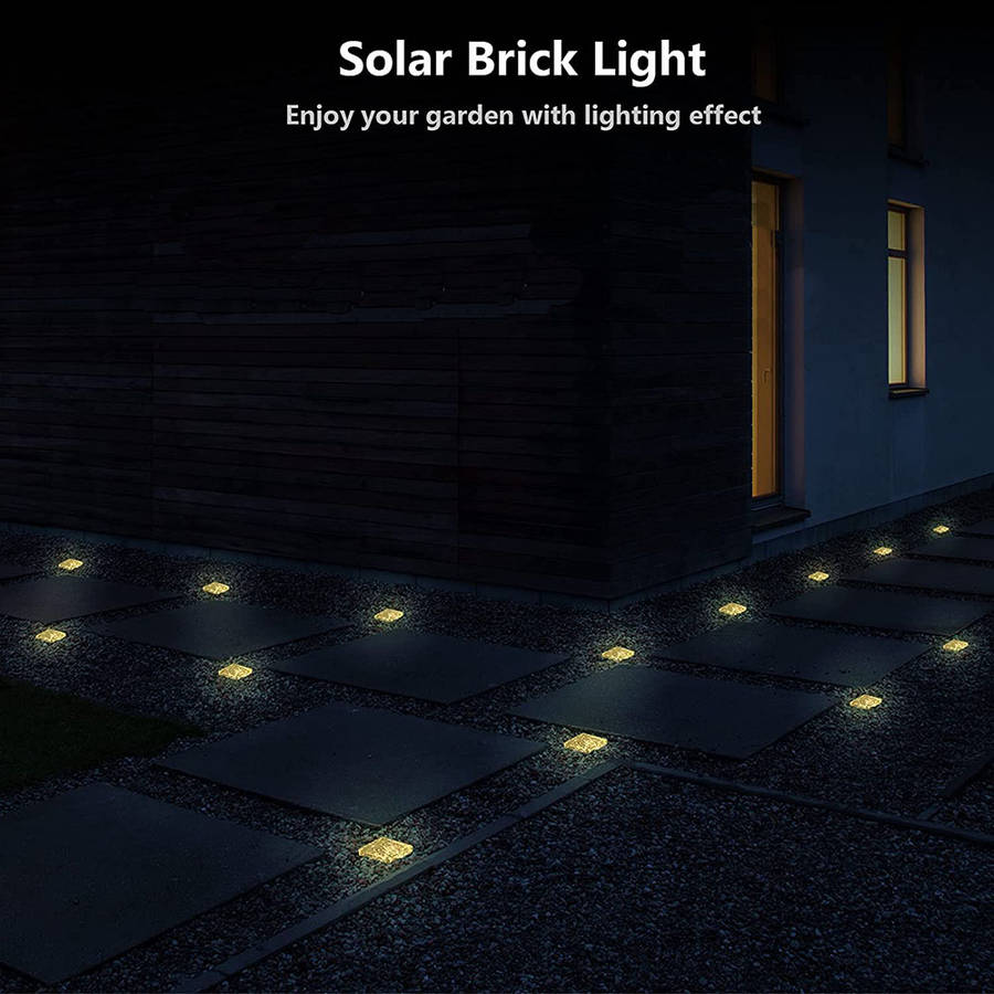 Solar Brick Light Paver Light Landscape Light for Garden Pathway Patio