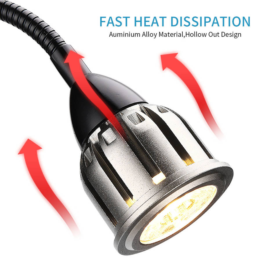 Fish Tank Clip Light 3 Colors Spot Light Adjustable Bright Fish Tank Light