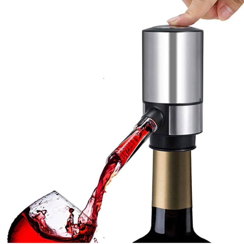 Electric Wine Decanter with Pump Dispenser - Sliver