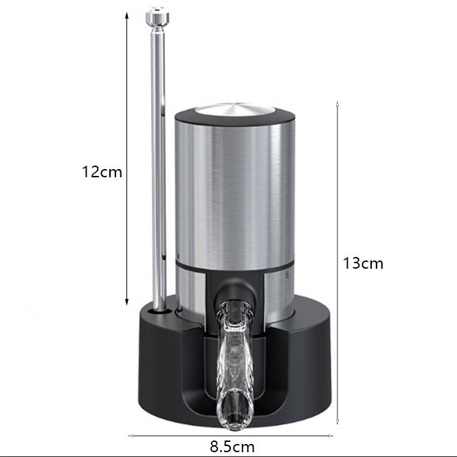 Electric Wine Decanter with Pump Dispenser - Sliver