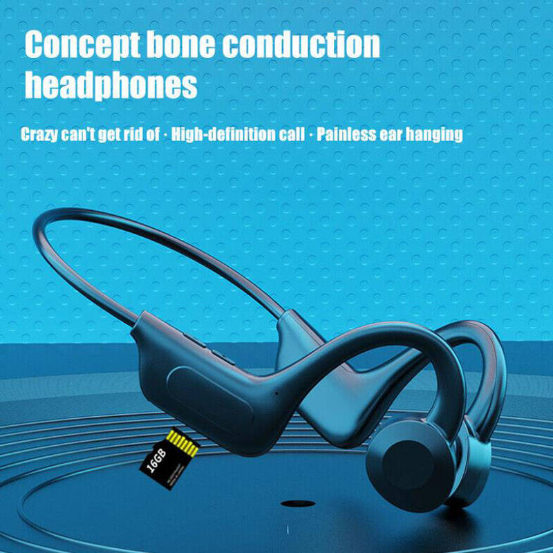 Bluetooth 5.1 Bone Conduction Headset Wireless Outdoor Sport Headphones