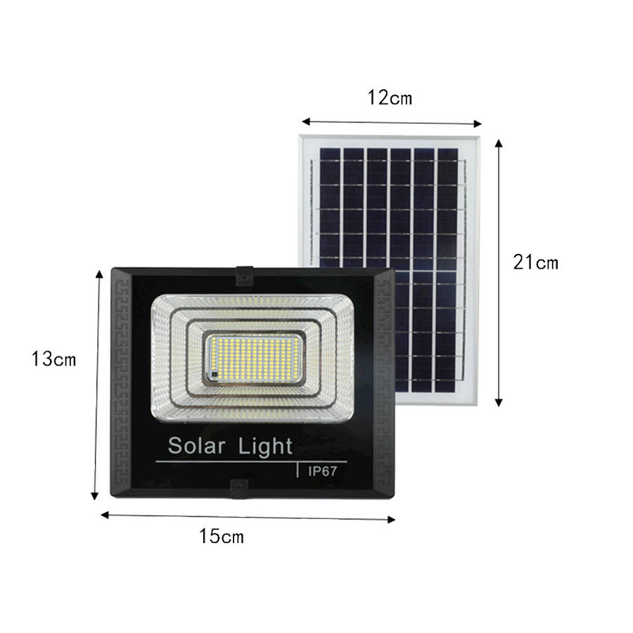 45w Led Solar Flood Lamp With Solar Panel & Smart Remote