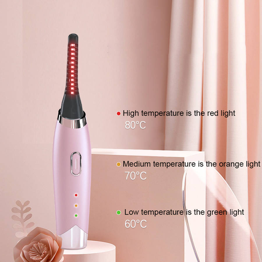 Heated Eyelash Curler USB Rechargeable Electric Eyelash Curler