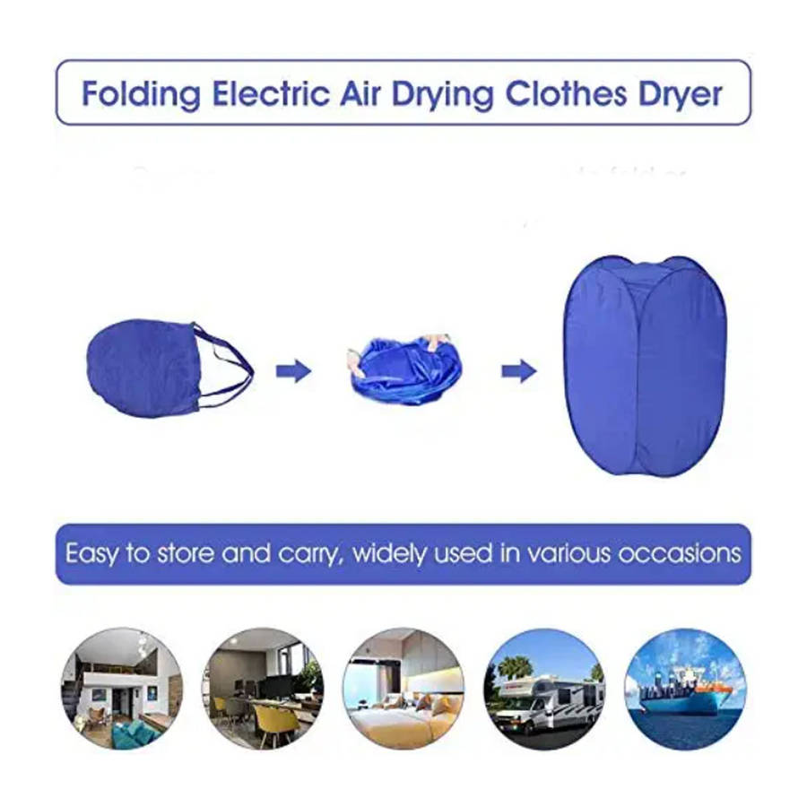 Portable Clothes Dryer Mini Folding Electric Air Clothes Dryer Bag 220V