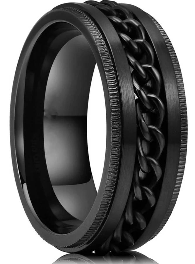 ** Sale : Stunning Mens Chain Decor Rings**