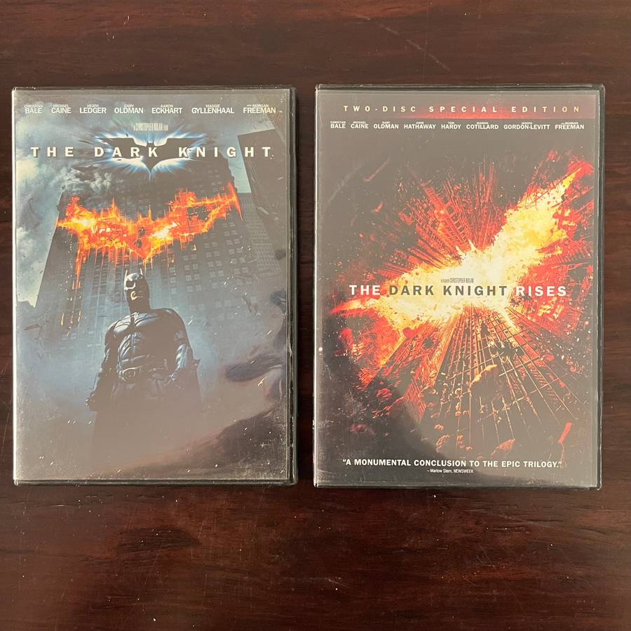 The Dark Knight 2DVD / The Dark Knight Rises 2DVD Set South African Pressings