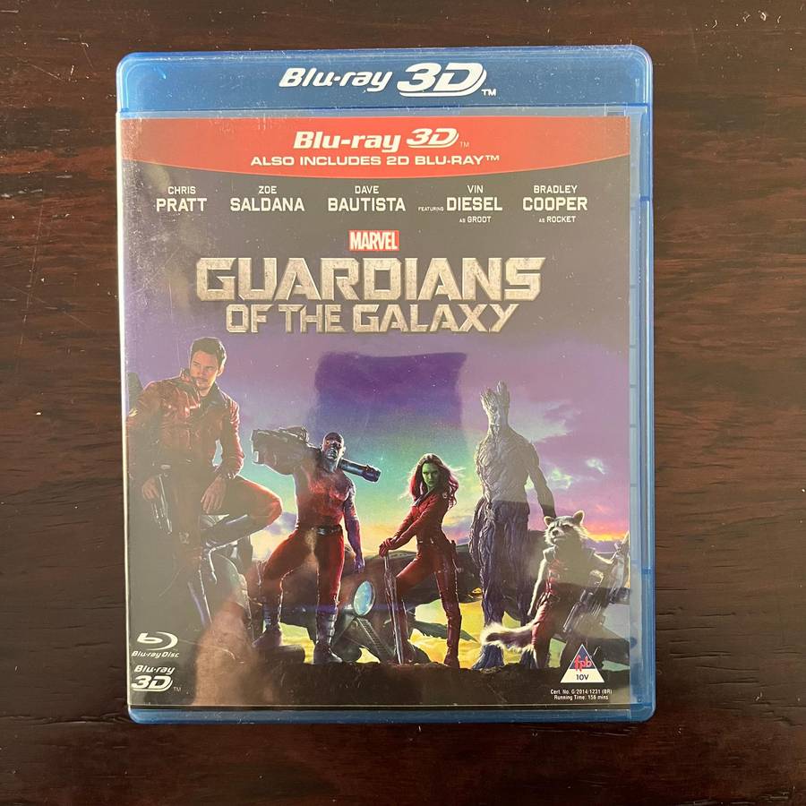 Guardians Of The Galaxy Blu Ray and Blu Ray 3D Two Disc South African Press