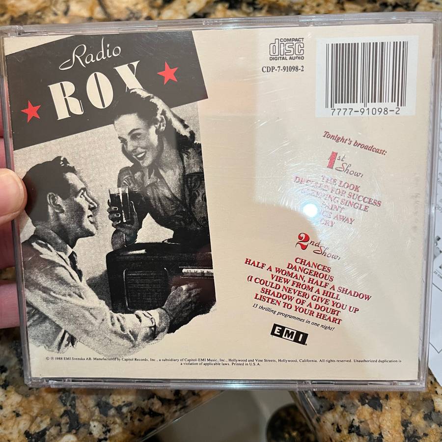 Roxette - Look Sharp! CD Original US Press Import