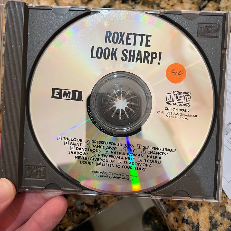 Roxette - Look Sharp! CD Original US Press Import