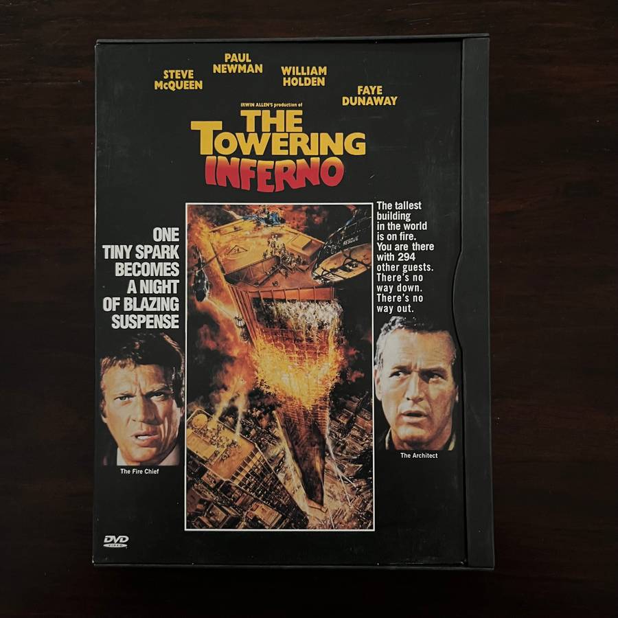 The Towering Inferno DVD South African Press Steve McQueen Paul Newman
