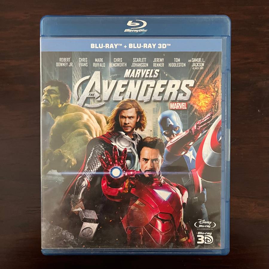 Marvels Avengers Blu Ray 2 Disc Set 3D South African Press