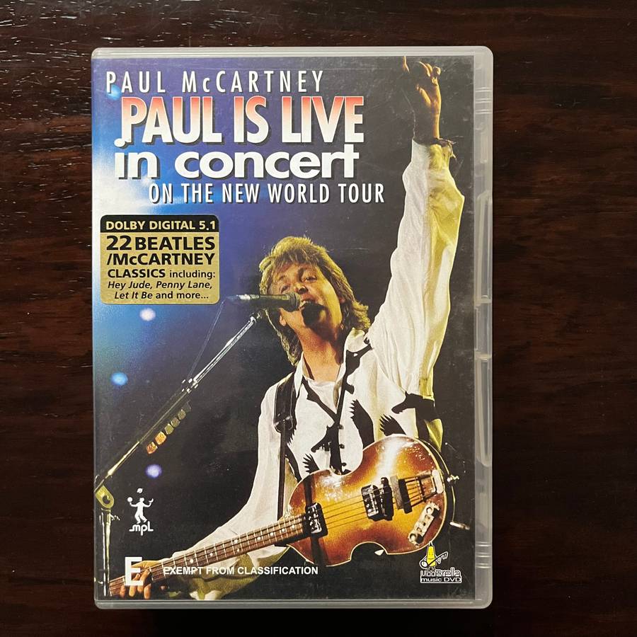 Paul McCartney - Paul Is Live In Concert DVD Australian Press Beatles