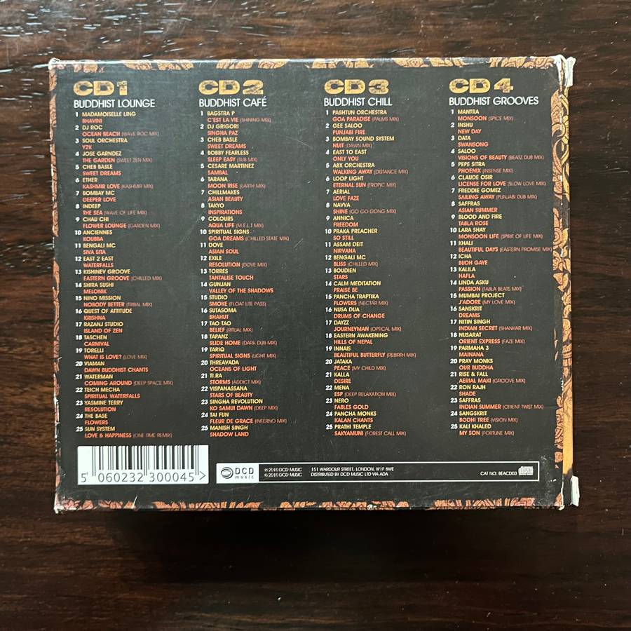 100 Beats Buddhist 4CD Set Import Downtempo