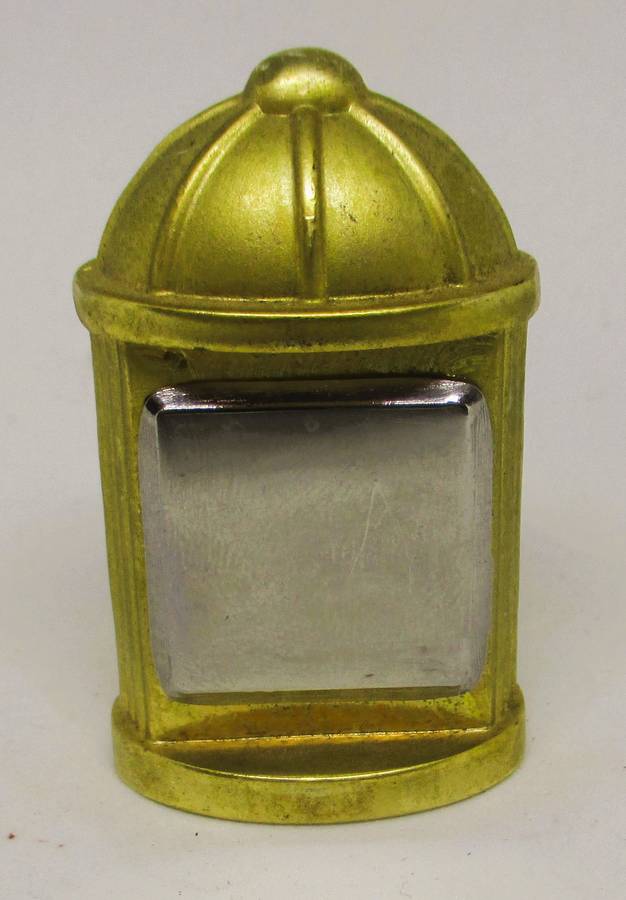 Vintage Miniature Domed Style Desk Clock Brassl, Quartz. 50mm high