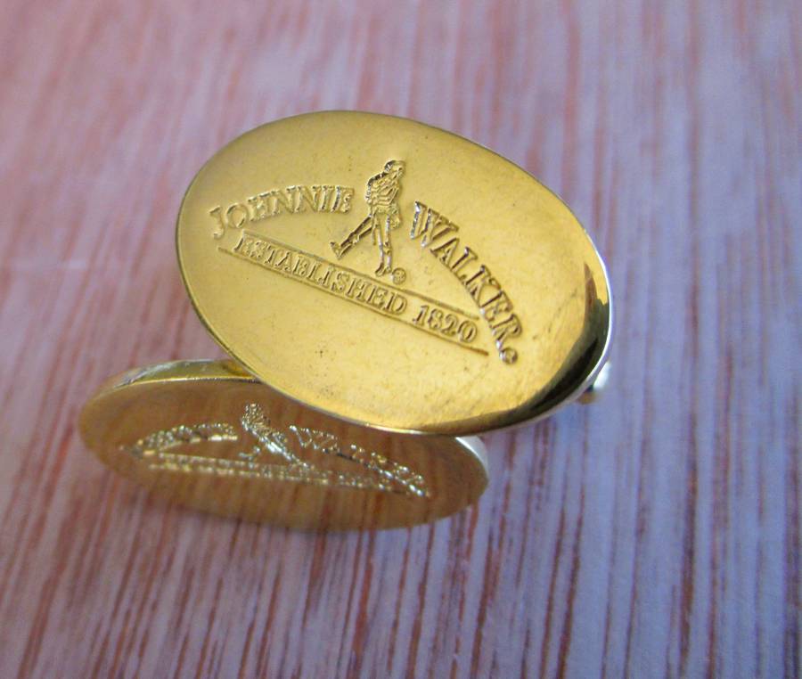 Vintage Gold color Johnny Walker Cufflinks.