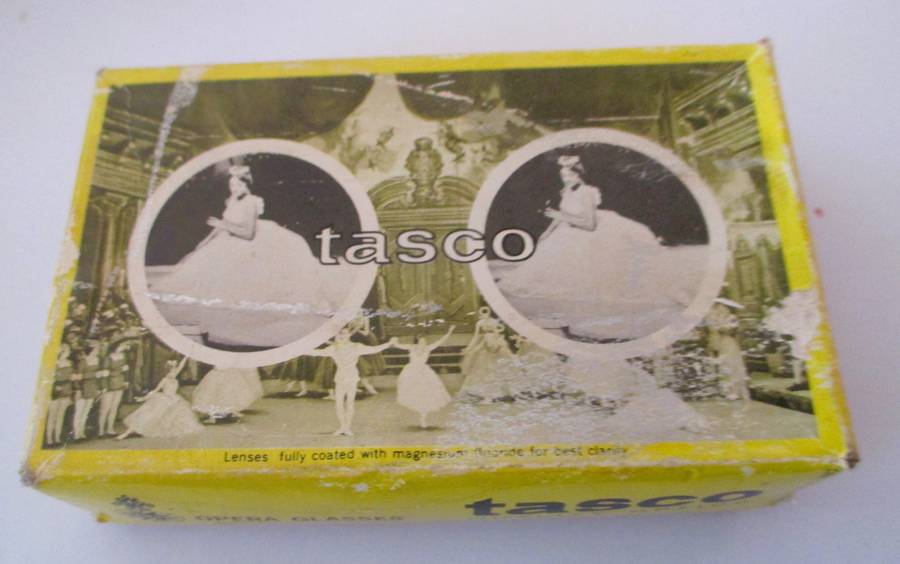 Tasco Quality Opera Glasses Model #540 Act One Vintage Japan, unused in box.
