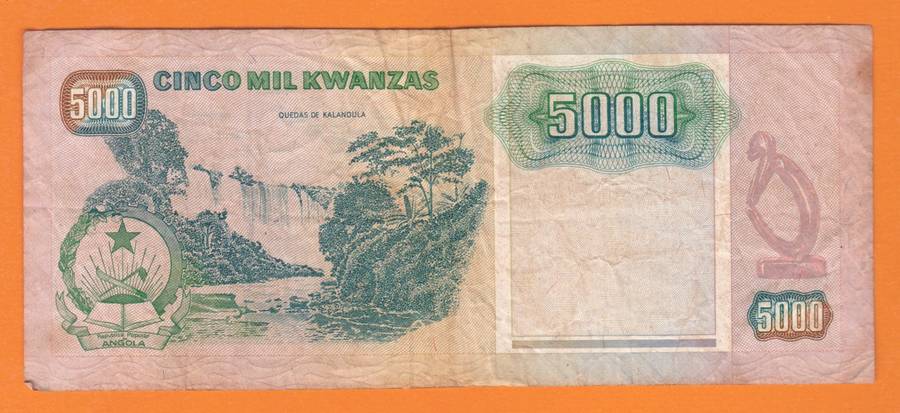 Angola,5000 Shields, 1991  Bank Note