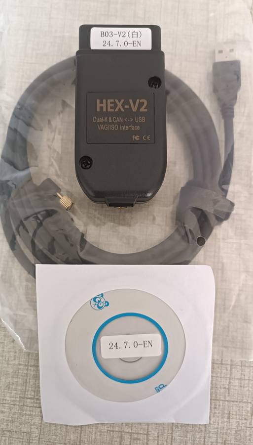 VW and AUDI VCDS HEX-V2 cables 24.7 software