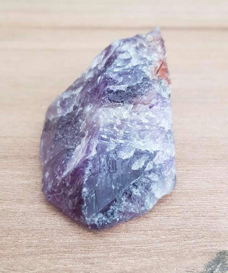 169Ct.  Amethyst Rough Purple  Natural Brazil