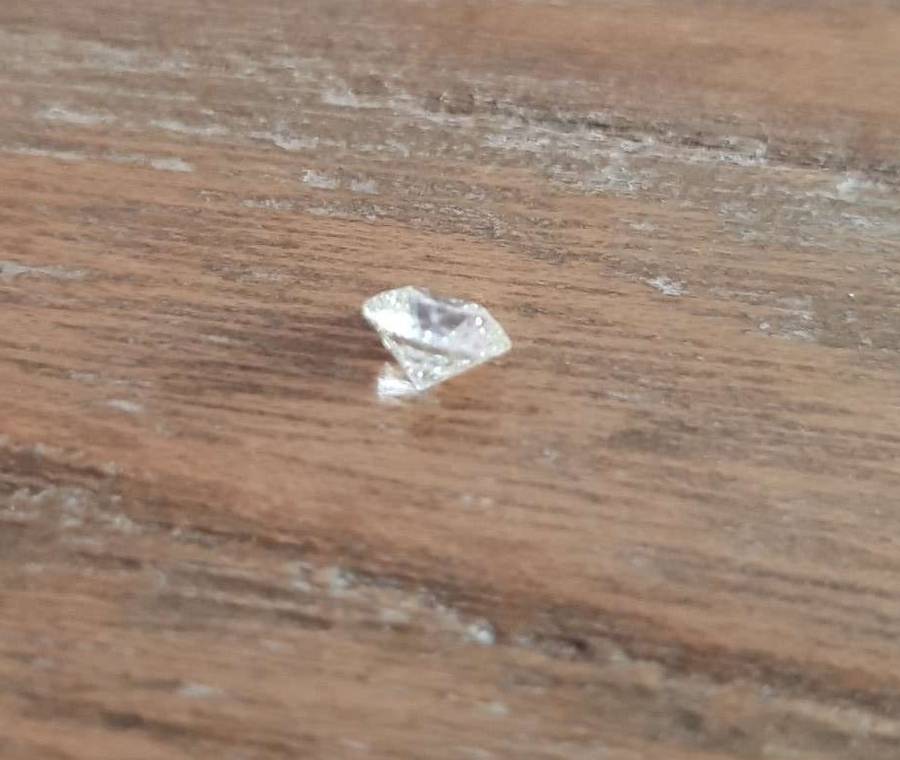 0.53Cts Diamond**Certified**  I/SI2 Natural Loose White Natural