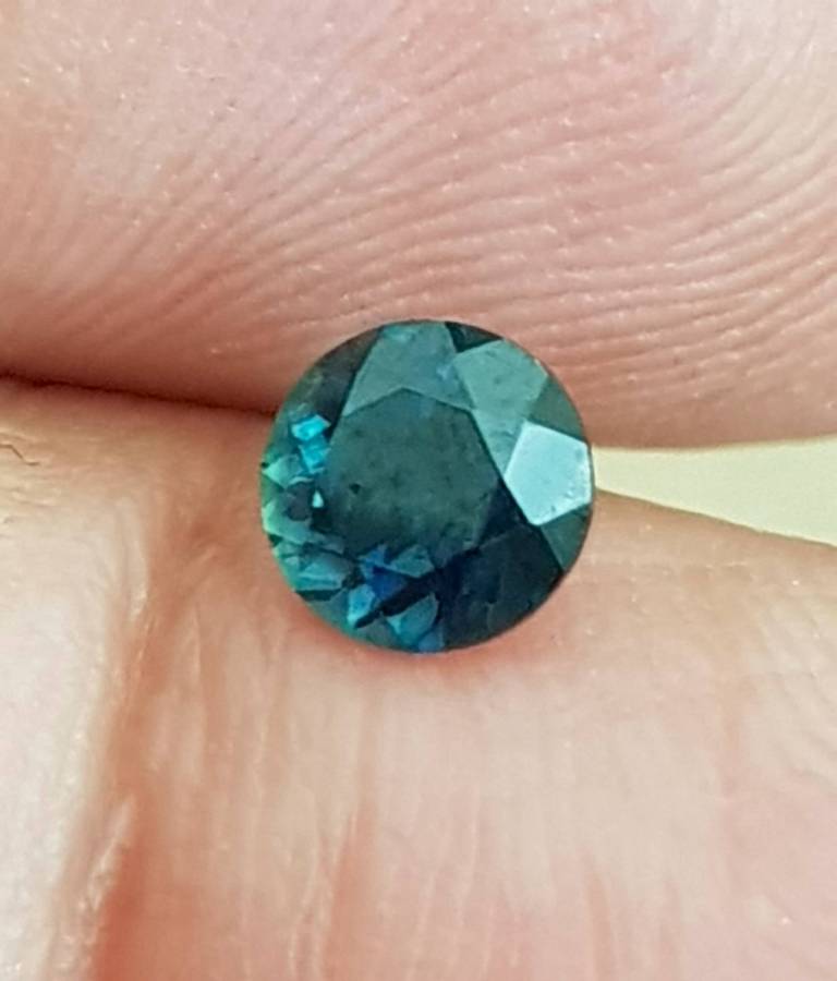 0.70ct Blue Sapphire Round  **No Treatment** Africa  Gemstone