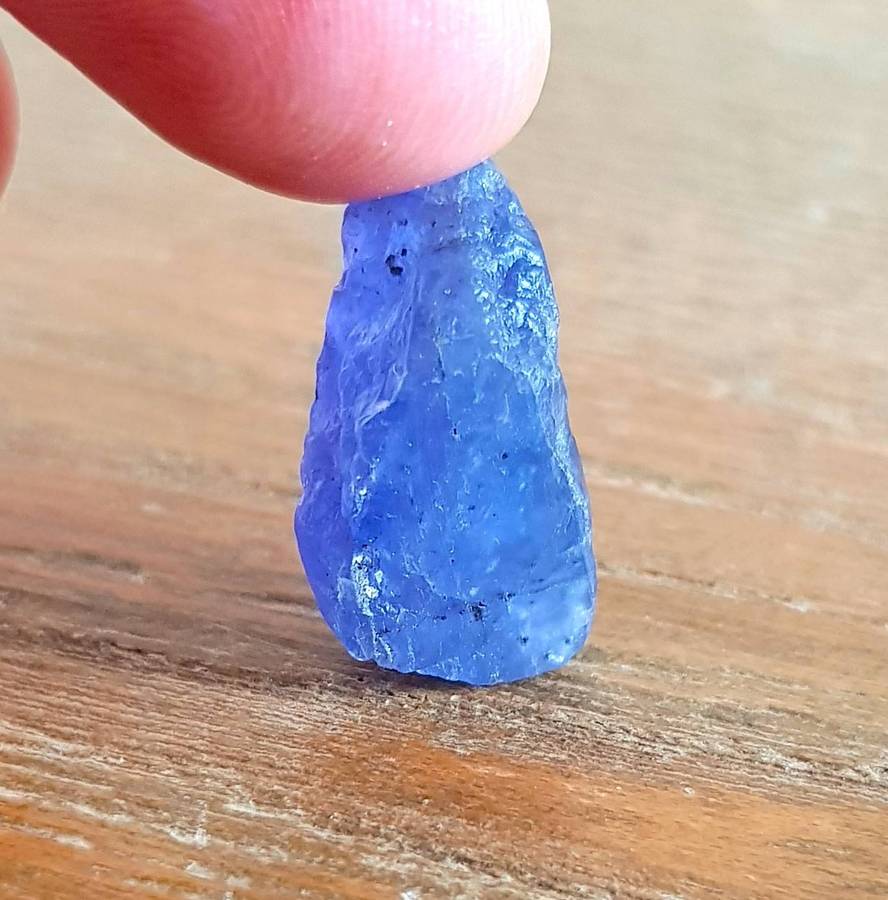TANZANITE 29.72Cts. NATURAL VIOLET BLUE  ROUGH