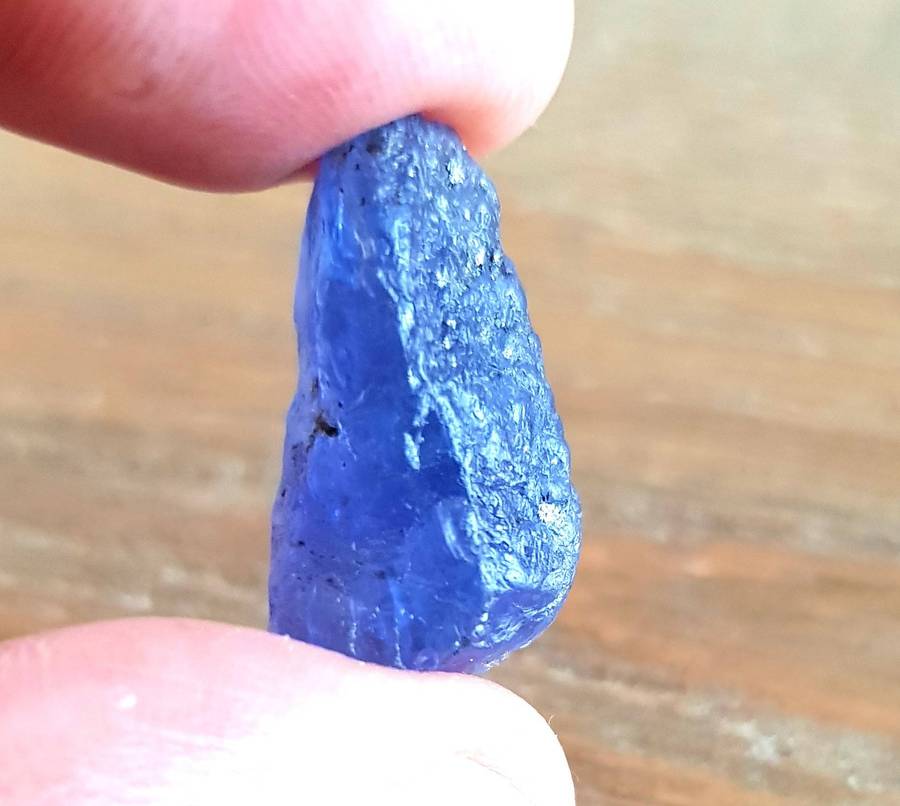 TANZANITE 29.72Cts. NATURAL VIOLET BLUE  ROUGH