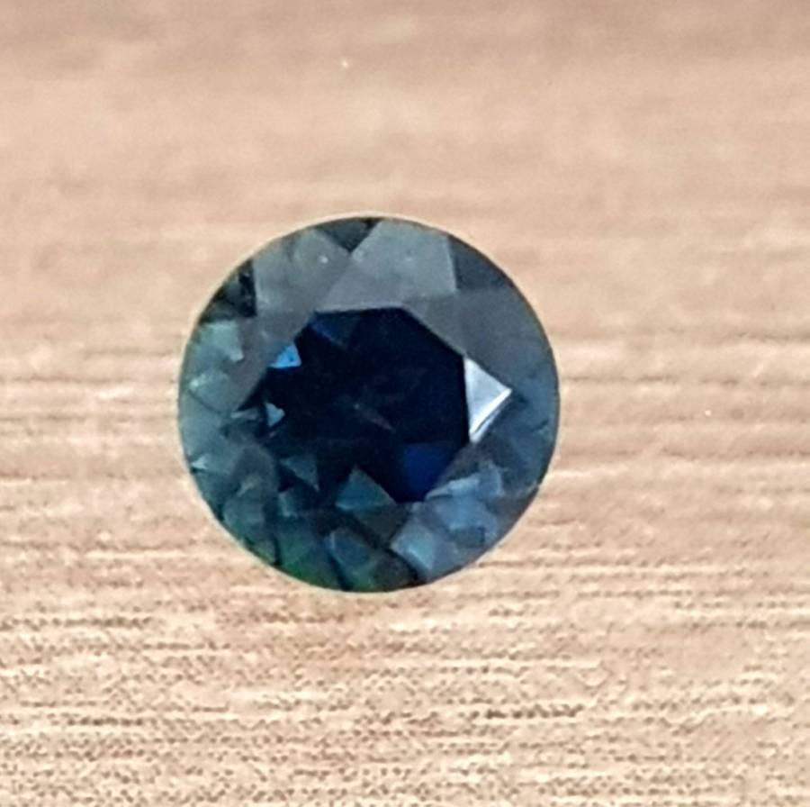 0.70ct Blue Sapphire Round  **No Treatment** Africa  Gemstone