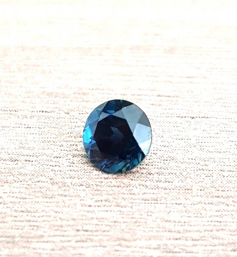 0.70ct Blue Sapphire Round  **No Treatment** Africa  Gemstone