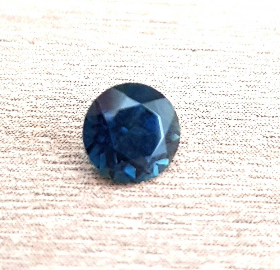 0.70ct Blue Sapphire Round  **No Treatment** Africa  Gemstone