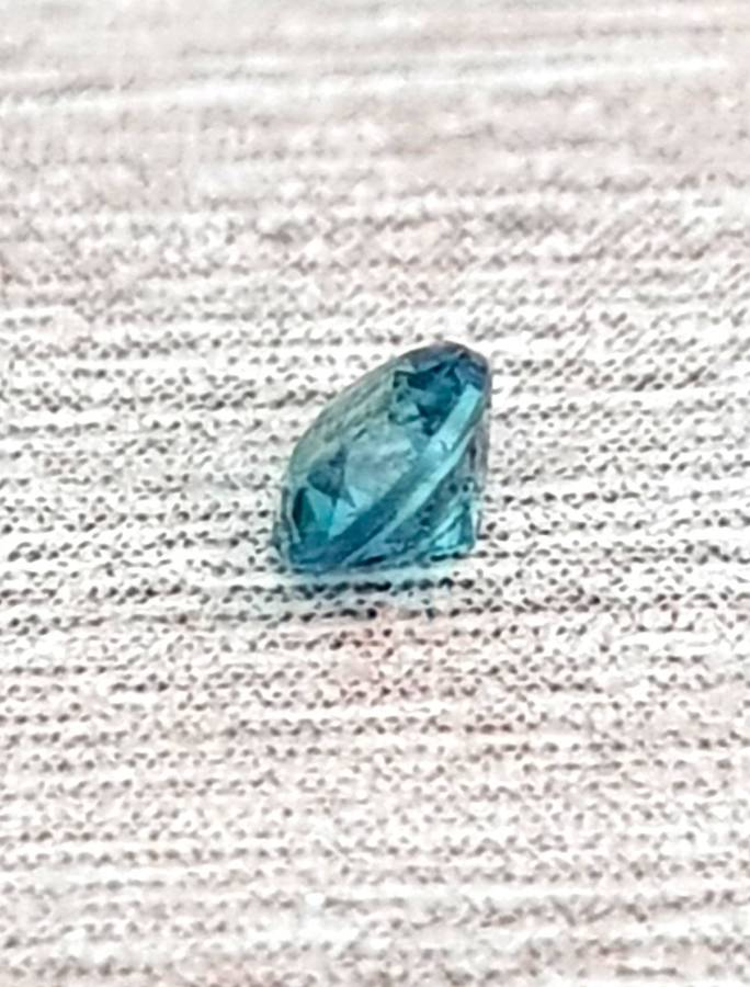 0.11ct Brilliant Blue Green Sapphire VS Round  - Heated Australia Gemstone