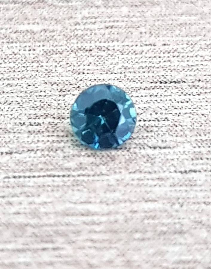 0.11ct Brilliant Blue Green Sapphire VS Round  - Heated Australia Gemstone
