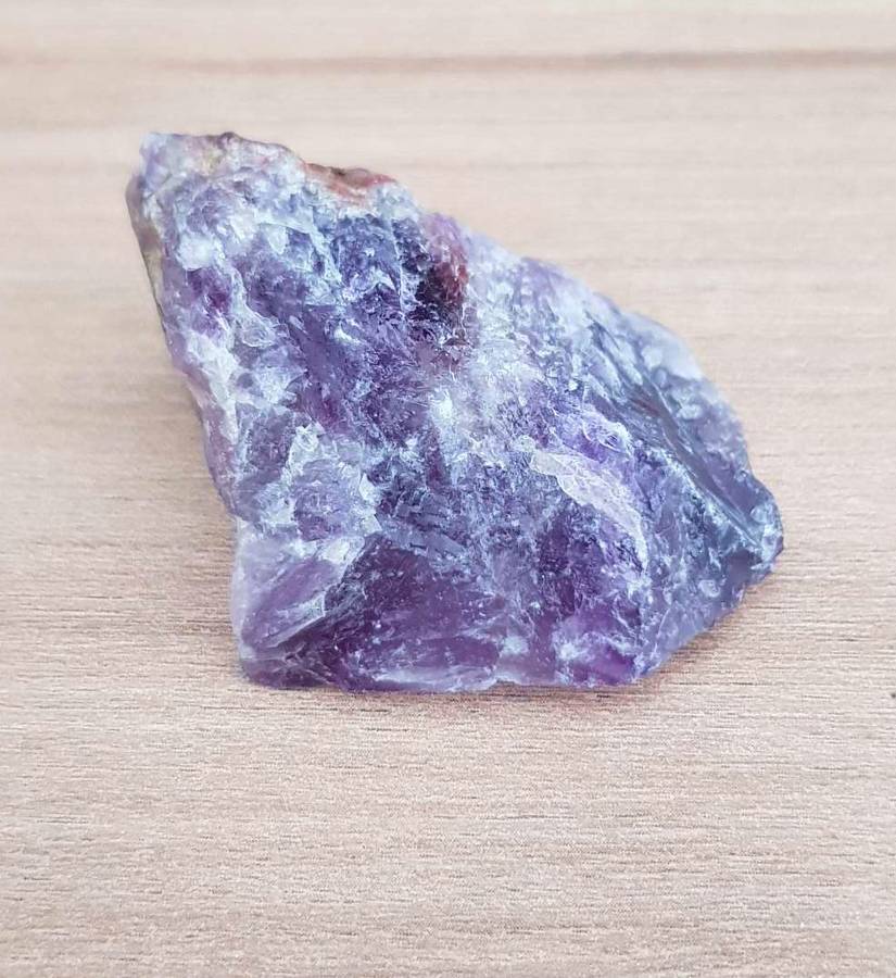 169Ct.  Amethyst Rough Purple  Natural Brazil