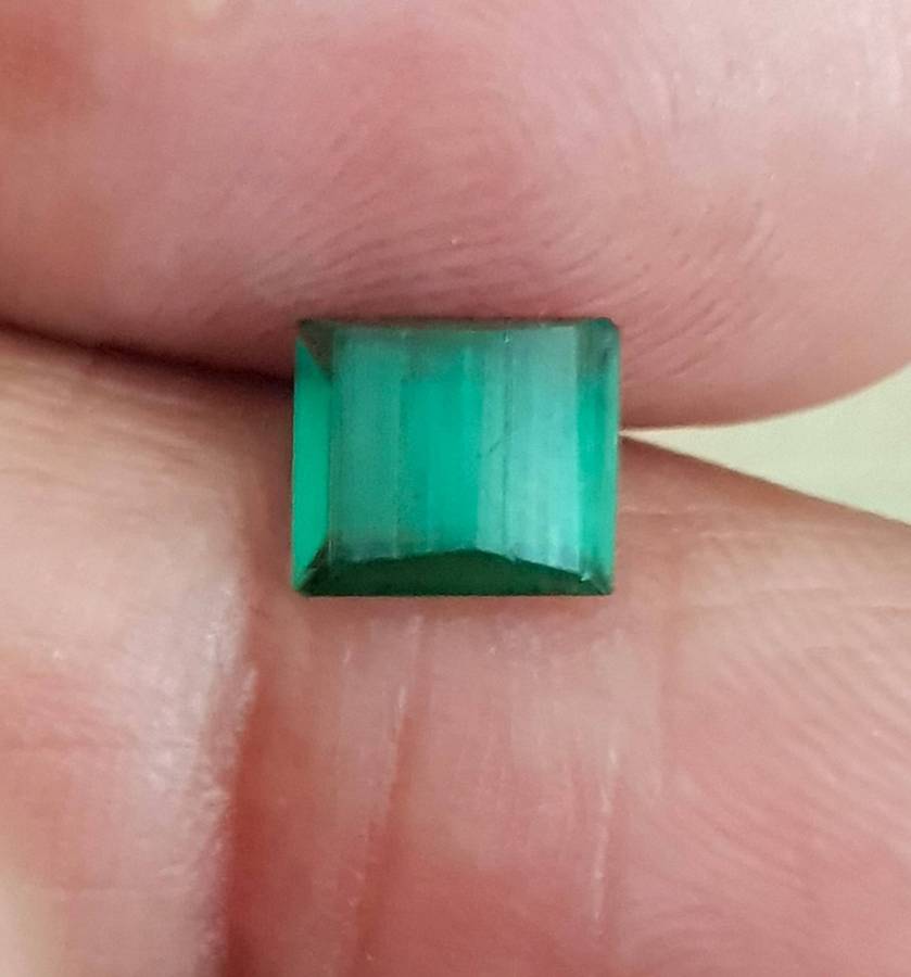 1.43cts. Tourmaline Bluish Green Precious Gem Ravishing Colour Natural