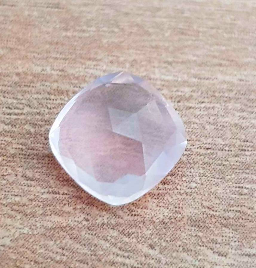 1.84ct  Pink Rose Quartz Cushion Rose-Cut Natural Untreated , Gemstone