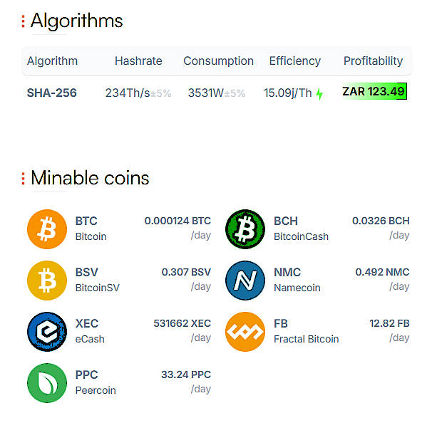 Bitmain Antminer S21  (234Th)