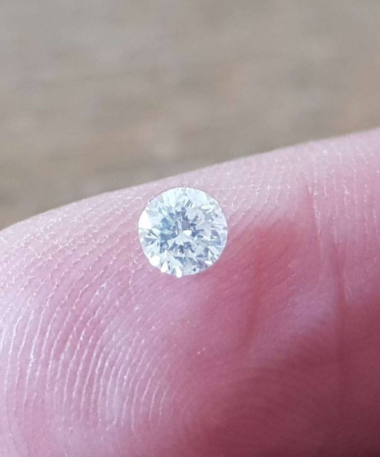 0.32Cts Diamond**Certified**  F/SI1 Natural Loose White Natural