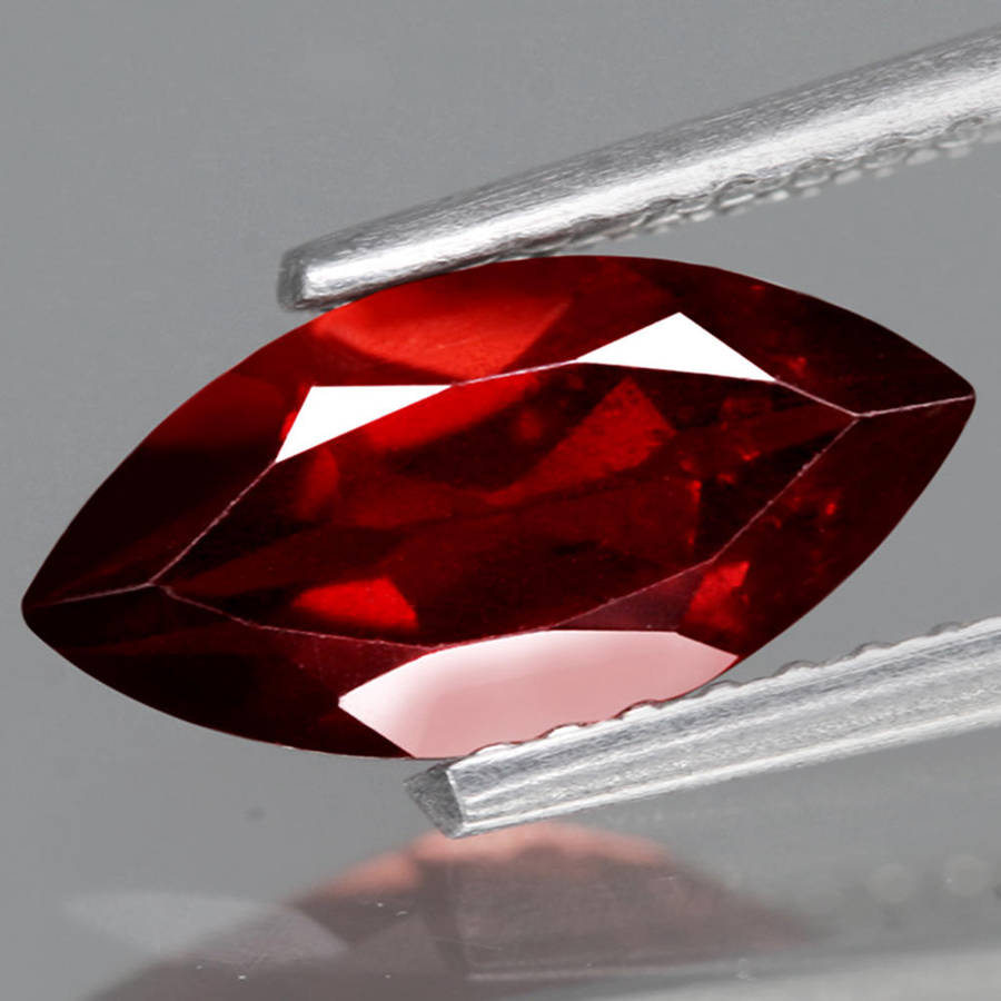 1.34Ct. Spessartite Garnet Red Marquise Namibia Gem Good Sparkling Natural