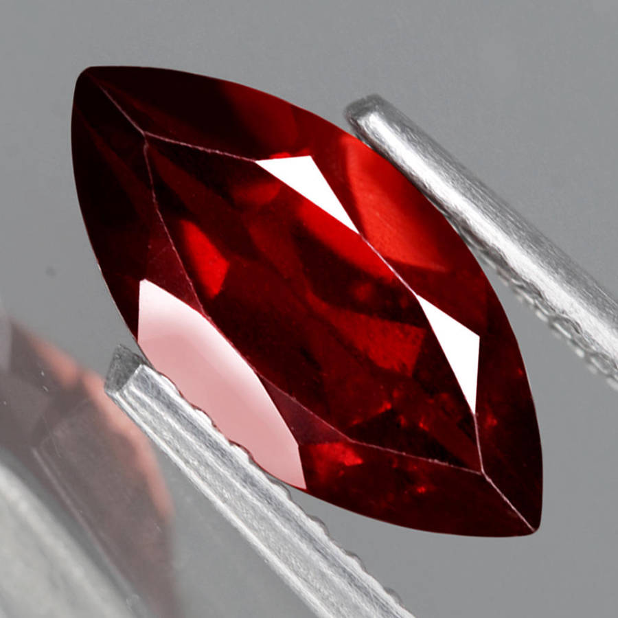 1.34Ct. Spessartite Garnet Red Marquise Namibia Gem Good Sparkling Natural