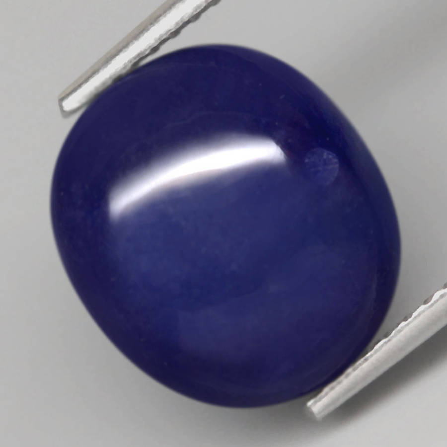 6.94Ct.  Sapphire Blue Oval Cabochon Normal Heated Mozambique Natural Gemstone