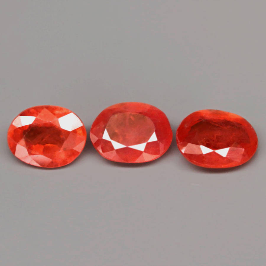 1.21Ct.  Sapphire Top Orange Oval Unheated Tanzania  Natural Gemstone