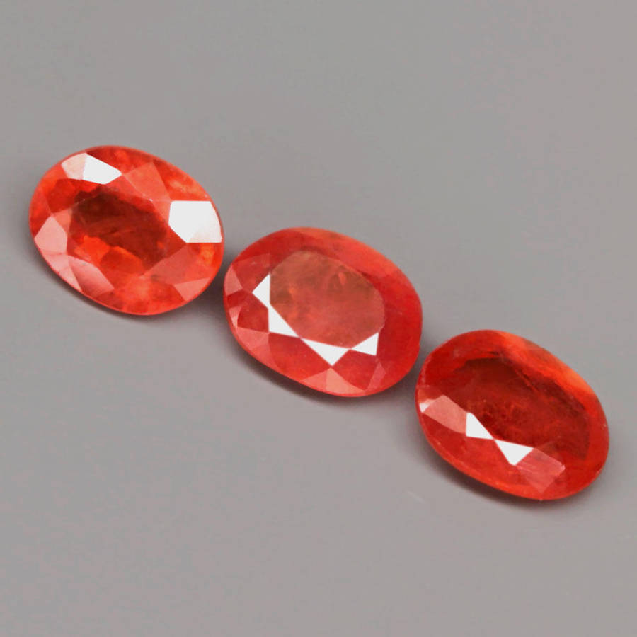 1.21Ct.  Sapphire Top Orange Oval Unheated Tanzania  Natural Gemstone