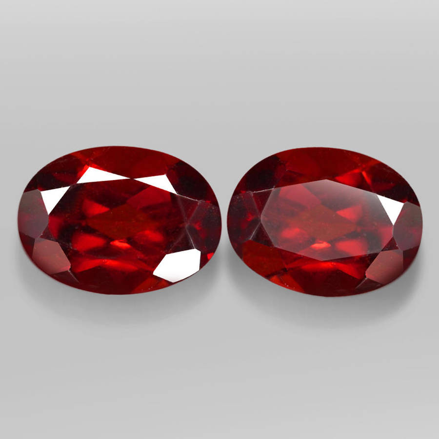 1.53Ct.  Spessartine Garnet Red Oval Facet Namibia Sparkling!Natural Gemstone